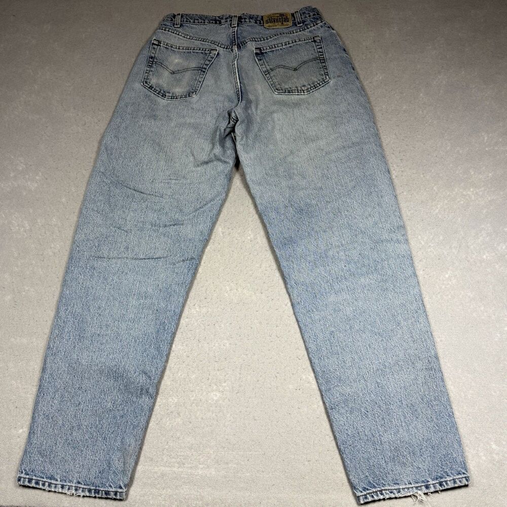 VTG 90s Levis SilverTab Jeans Mens Size 33 Baggy Fit Light Wash Denim Y2k - Picture 10 of 16